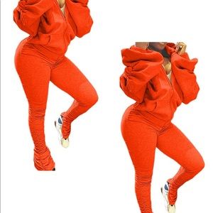 Stylish 2pc Orange Outfit